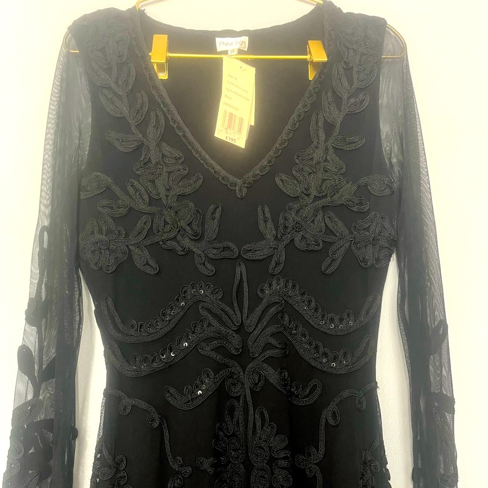 NWT Phase Eight black dress size 14